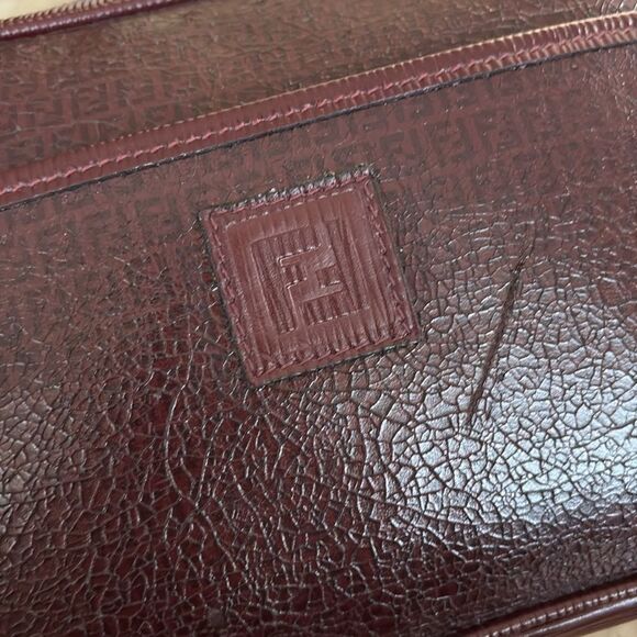 Fendi Vintage 1985 Monogram Leather Shoulder Bag - Picture 9 of 16